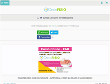 Tablet Screenshot of oncofisio.com.br